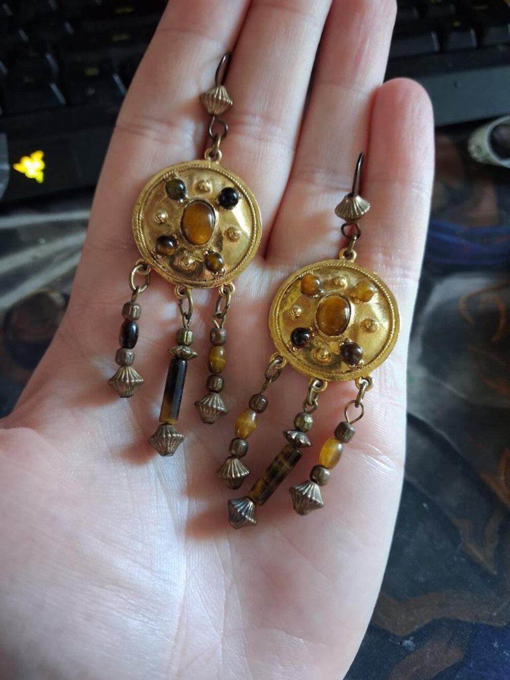 Bohemian style dangle earrings